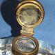 Ink shuttle 19th in crystal and golden brass