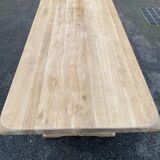 Table à manger de monastère rénovée en chêne massif du 19ème 200cm