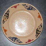 Old dessert plate in earthenware