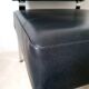 Chrome metal and imitation leather armchair from the 50s
