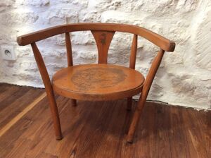 fauteuil enfant bois courbé
