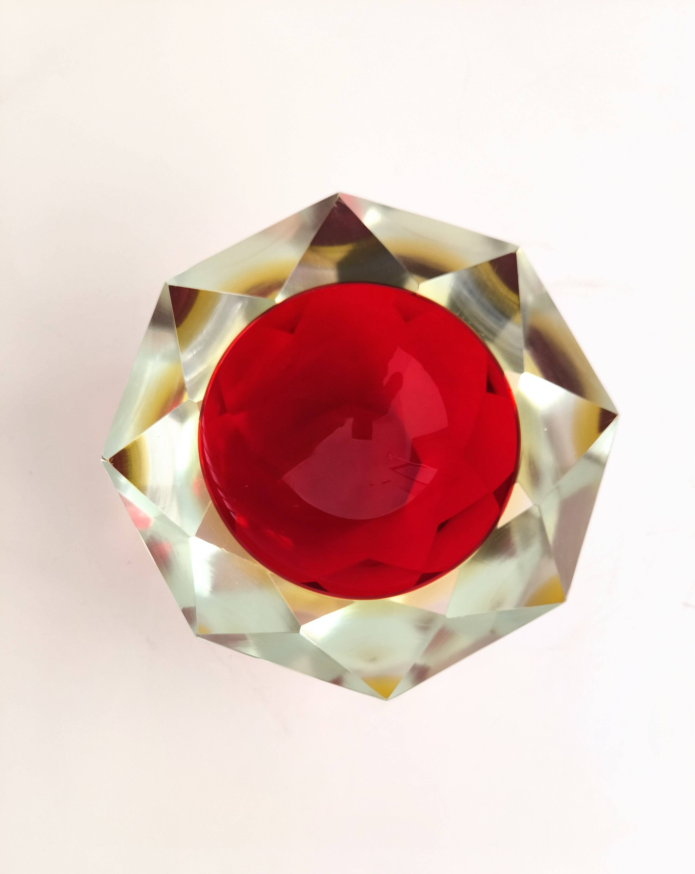 Cenicero in Murano crystal by Flavio Poli años 60