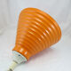 Lamp lampshade industrial day suspension metal enamelled sheet orange