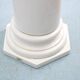 Tommaso Barbi Oversized White Ceramic Vase and Column, Italy 1970