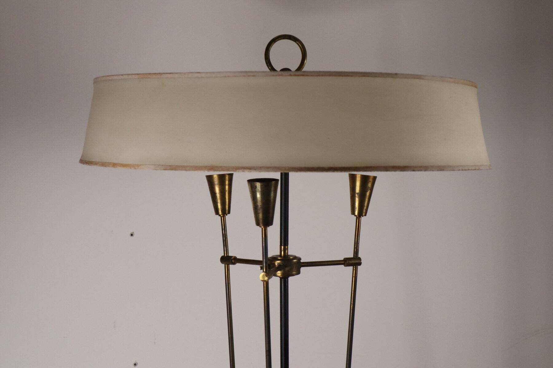 Vintage Arlus floor lamp in metal and brass, 1960