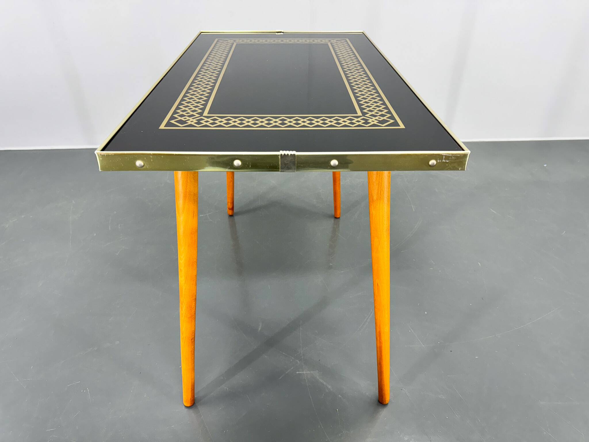 Midcentury Small Glass Side Table, Germany