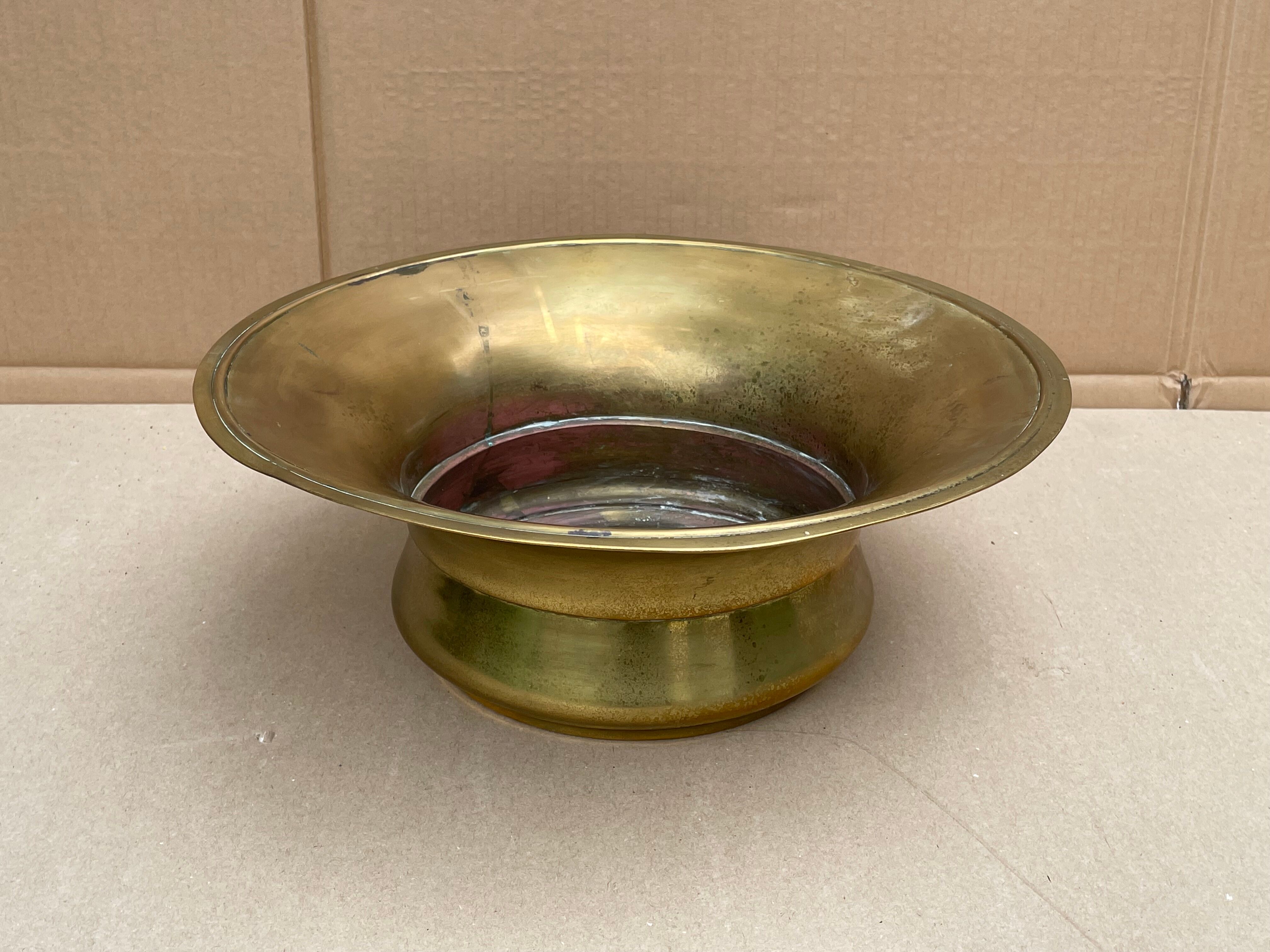 Old copper pot cover - decoration