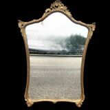 old gilded wooden mirror