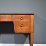 Midcentury Gordon Russell walnut and beech desk