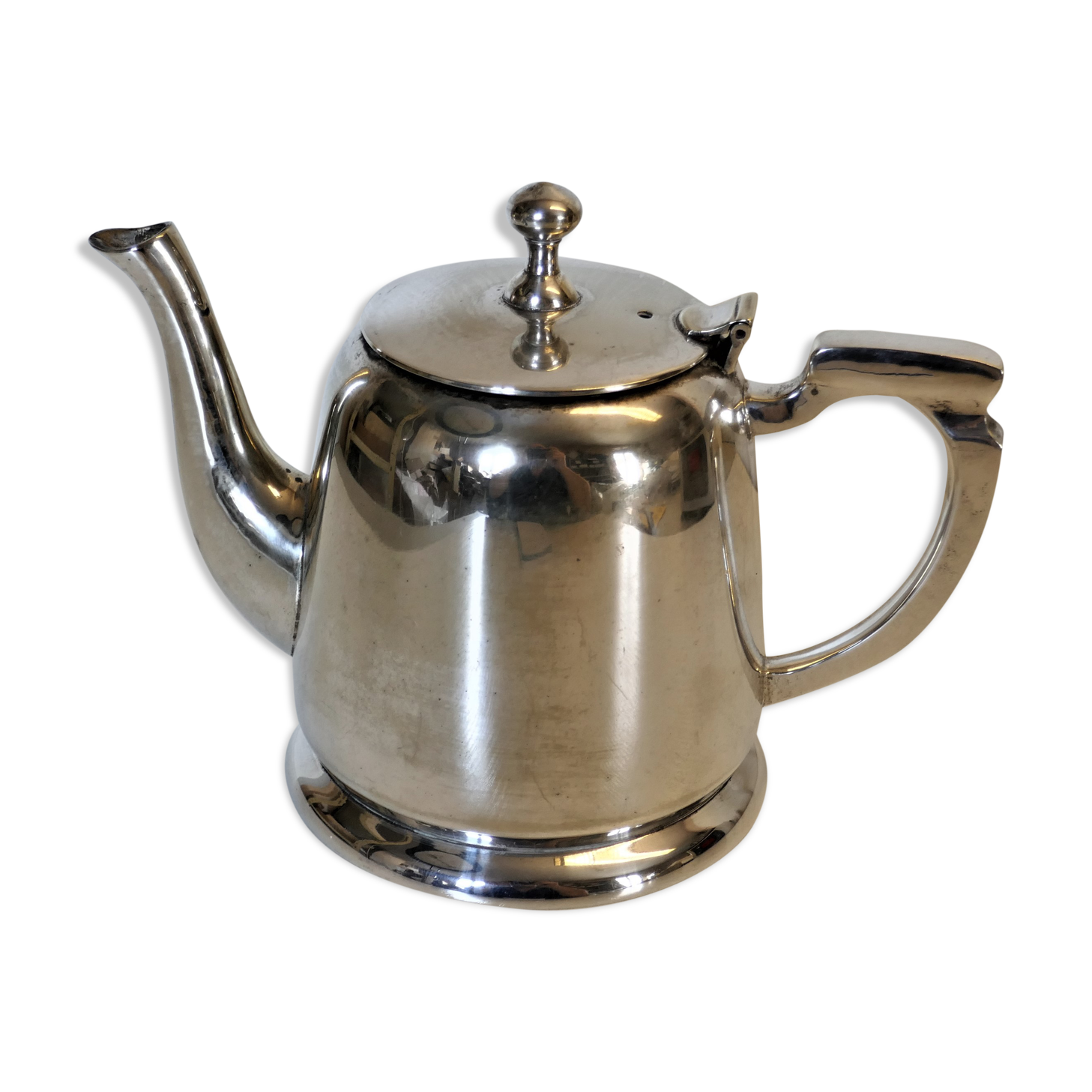 Art Deco teapot made of silver metal