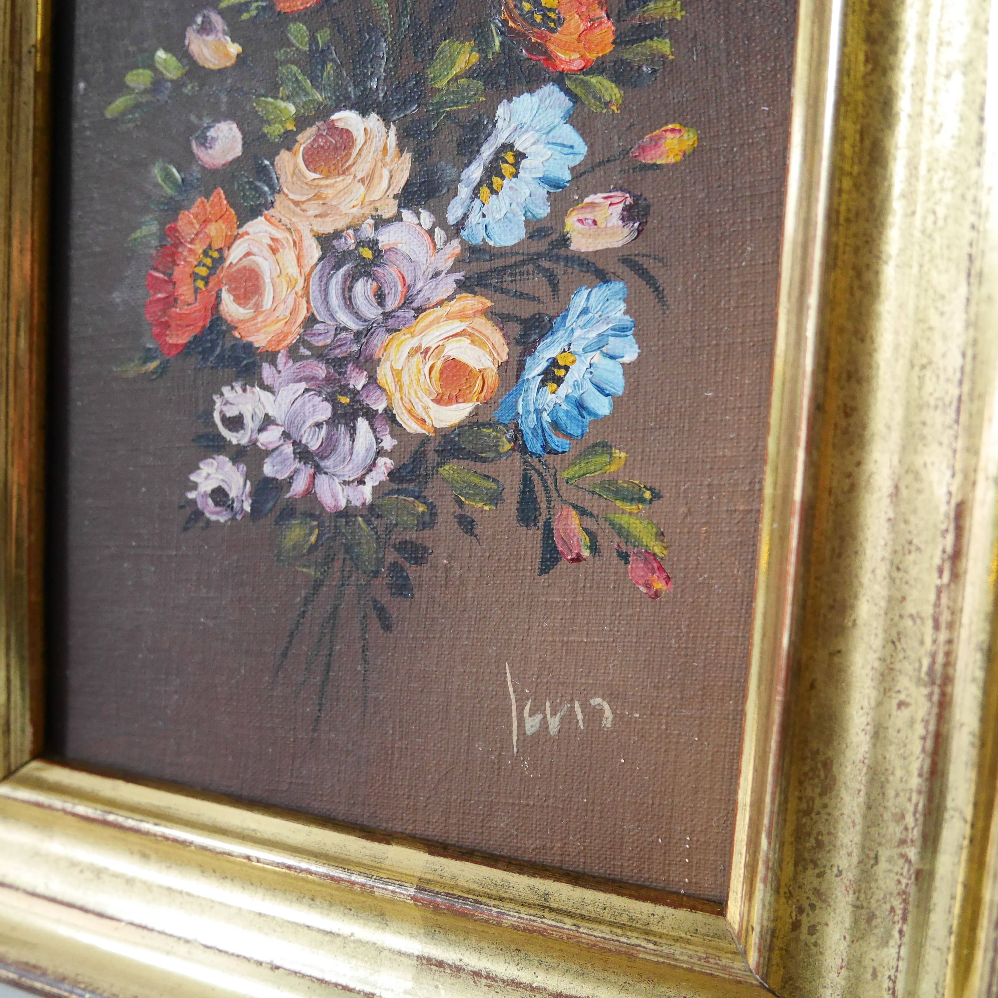 Small bouquet painting