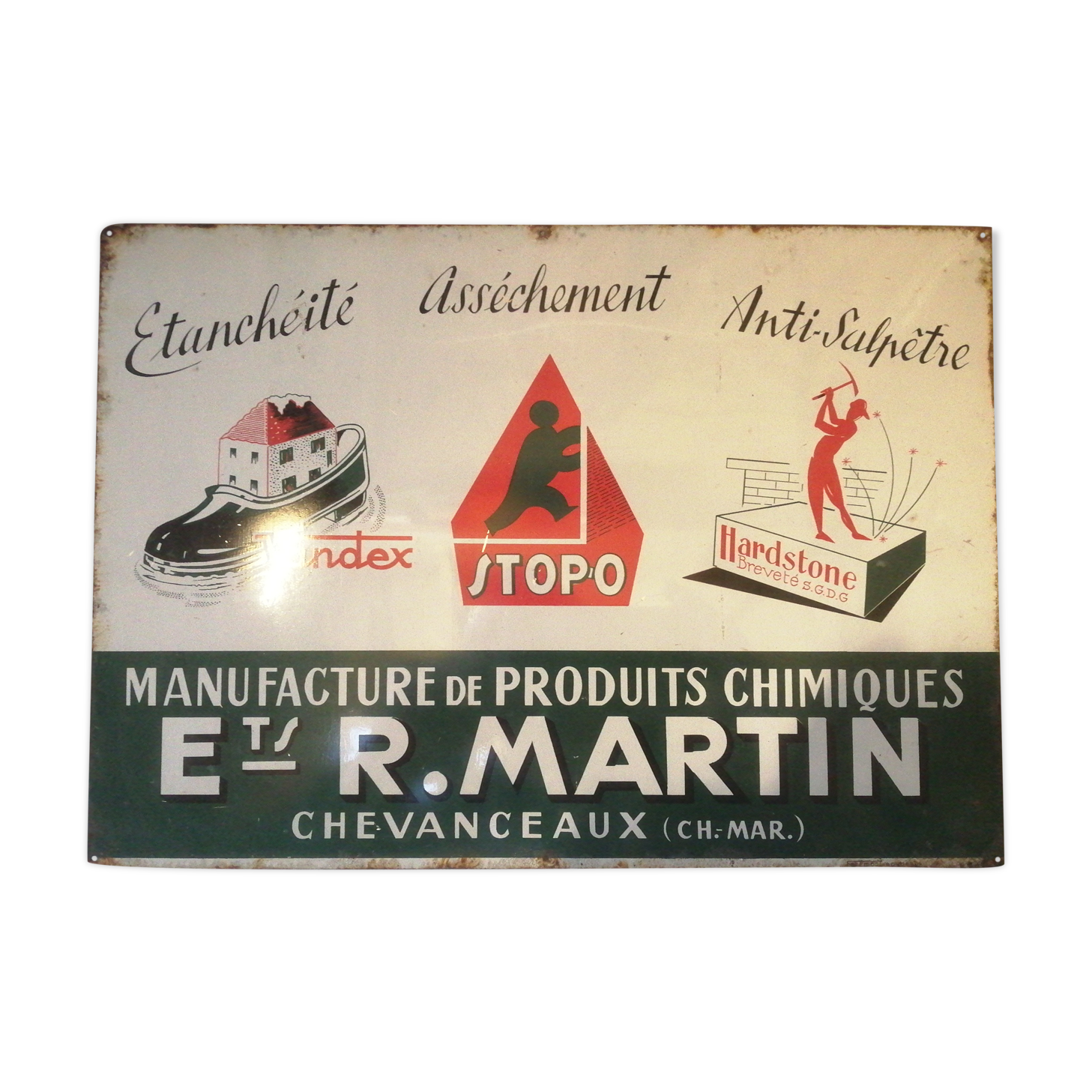 Former Martin advertising plate