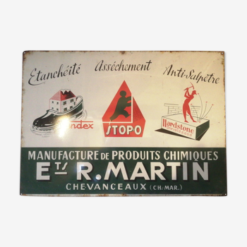 Former Martin advertising plate
