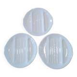 Three Salins pompadour asparagus plates