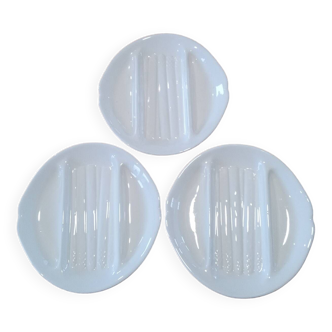 Three Salins pompadour asparagus plates