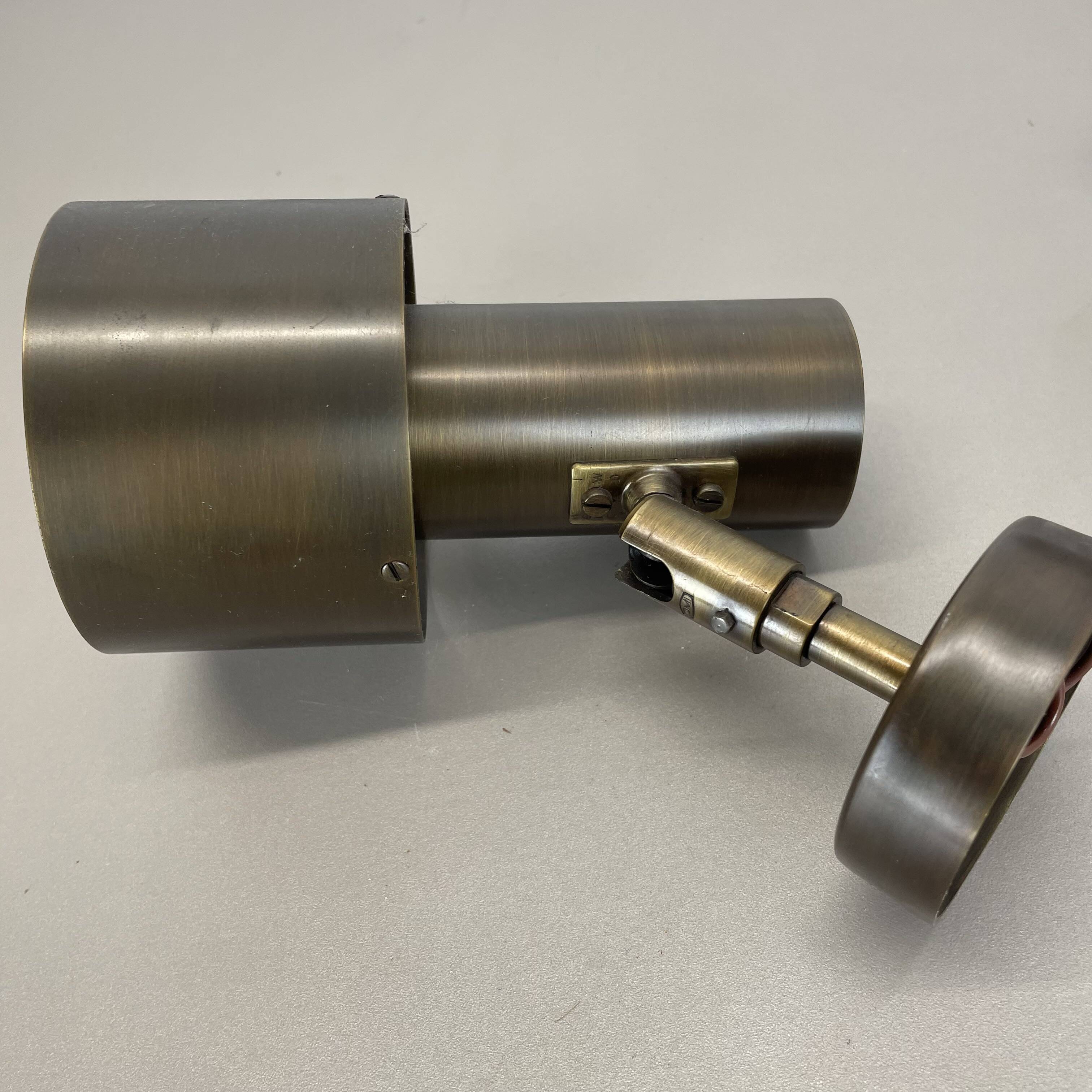 set of 2 Brass Spot elements ceiling wall Lights by OMI Lighting Germany, 1970s