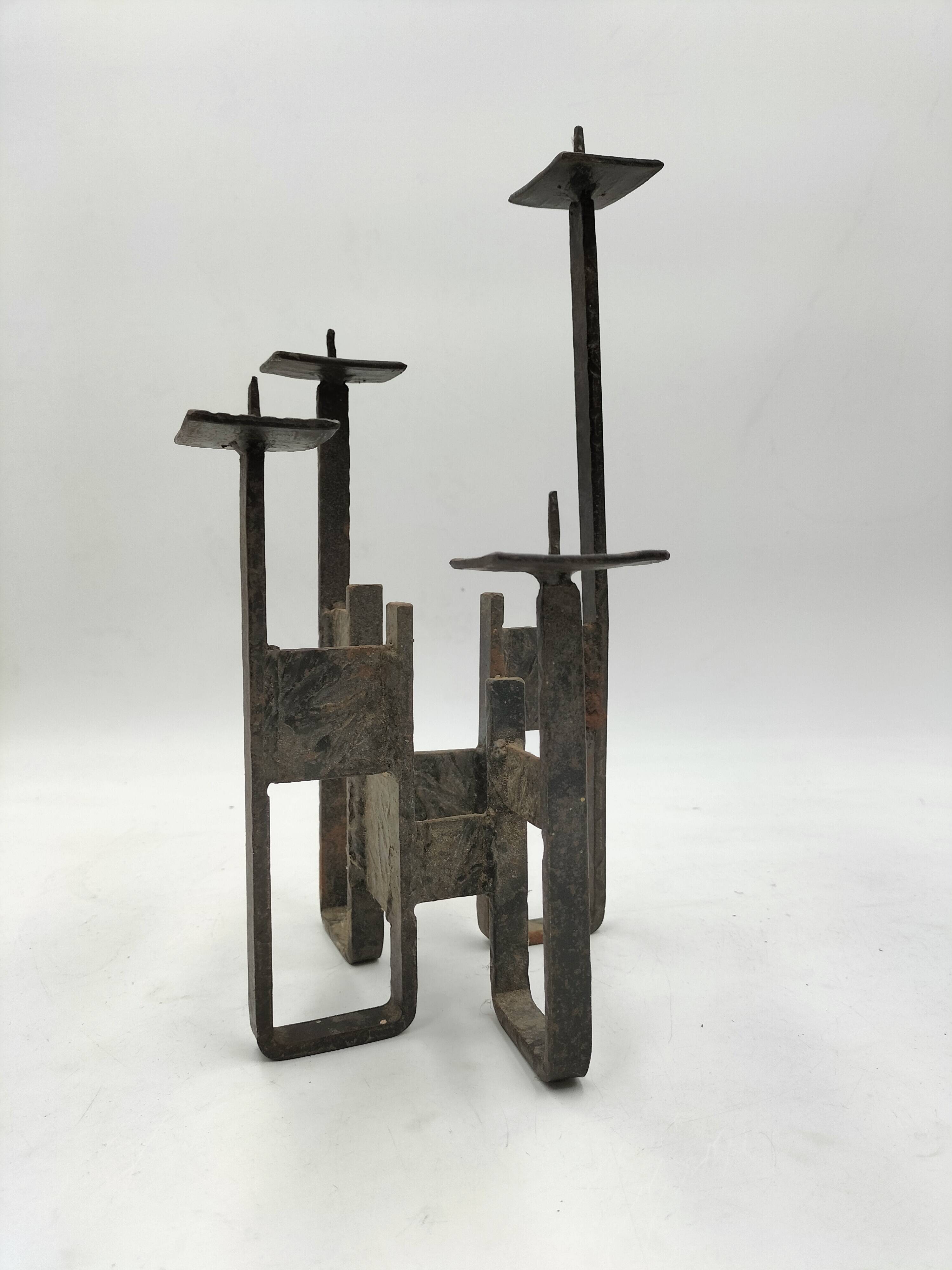 Brutalist candle holder