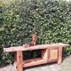 Workshop workbench L261xD50xH80,5cm old beech