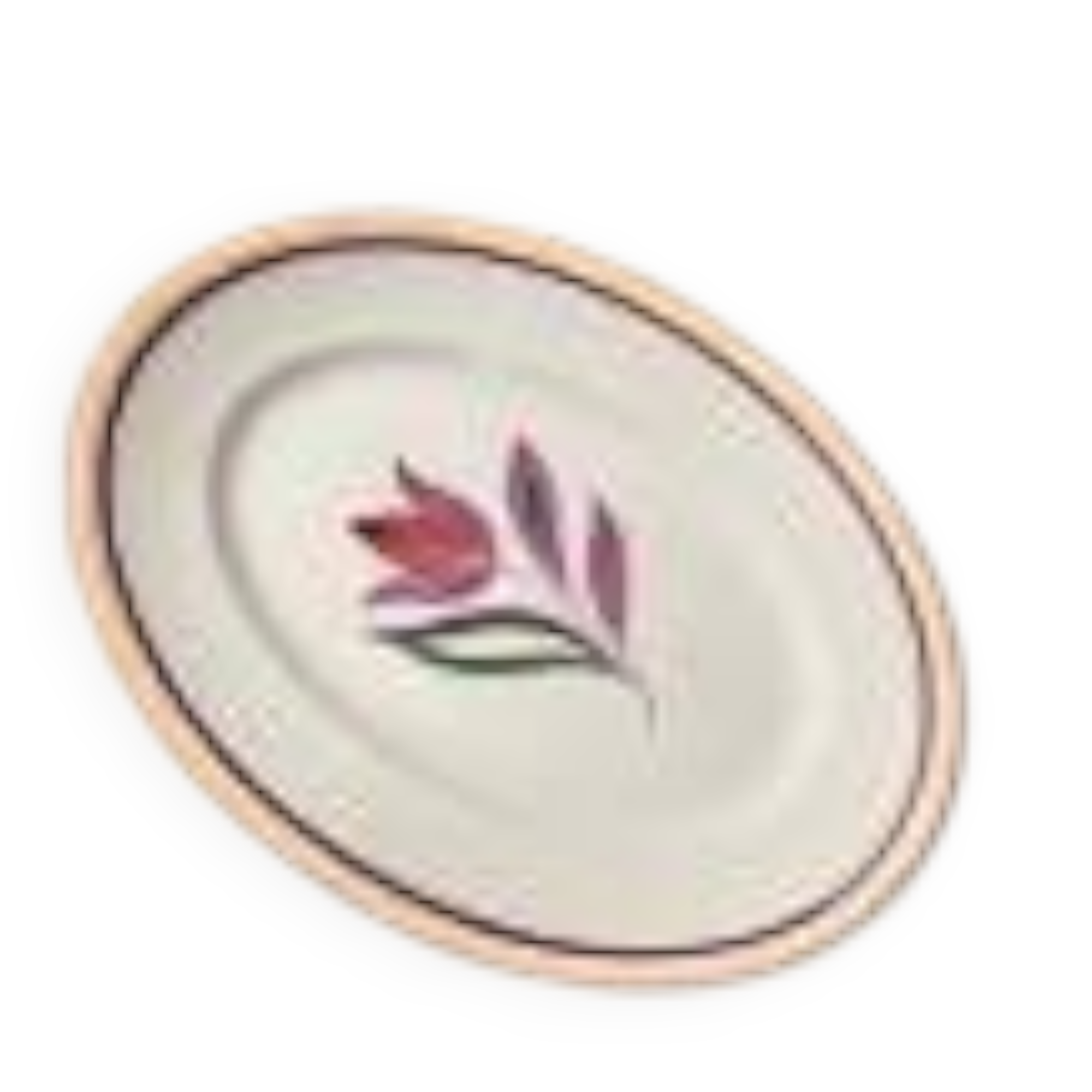 Digoin sarreguemines oval dish - fanfan model