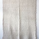 Soft fringed carpet - plain white - 170 x 240 cm