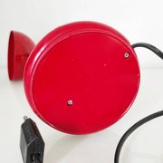 Lampe vintage rouge, 30,5 cm de haut