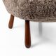 Rare pair of Clam chairs by Arnold Madsen for Madsen & Schubell, Denmark 1944
