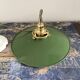Vintage suspension in electrified green enamelled sheet metal with new