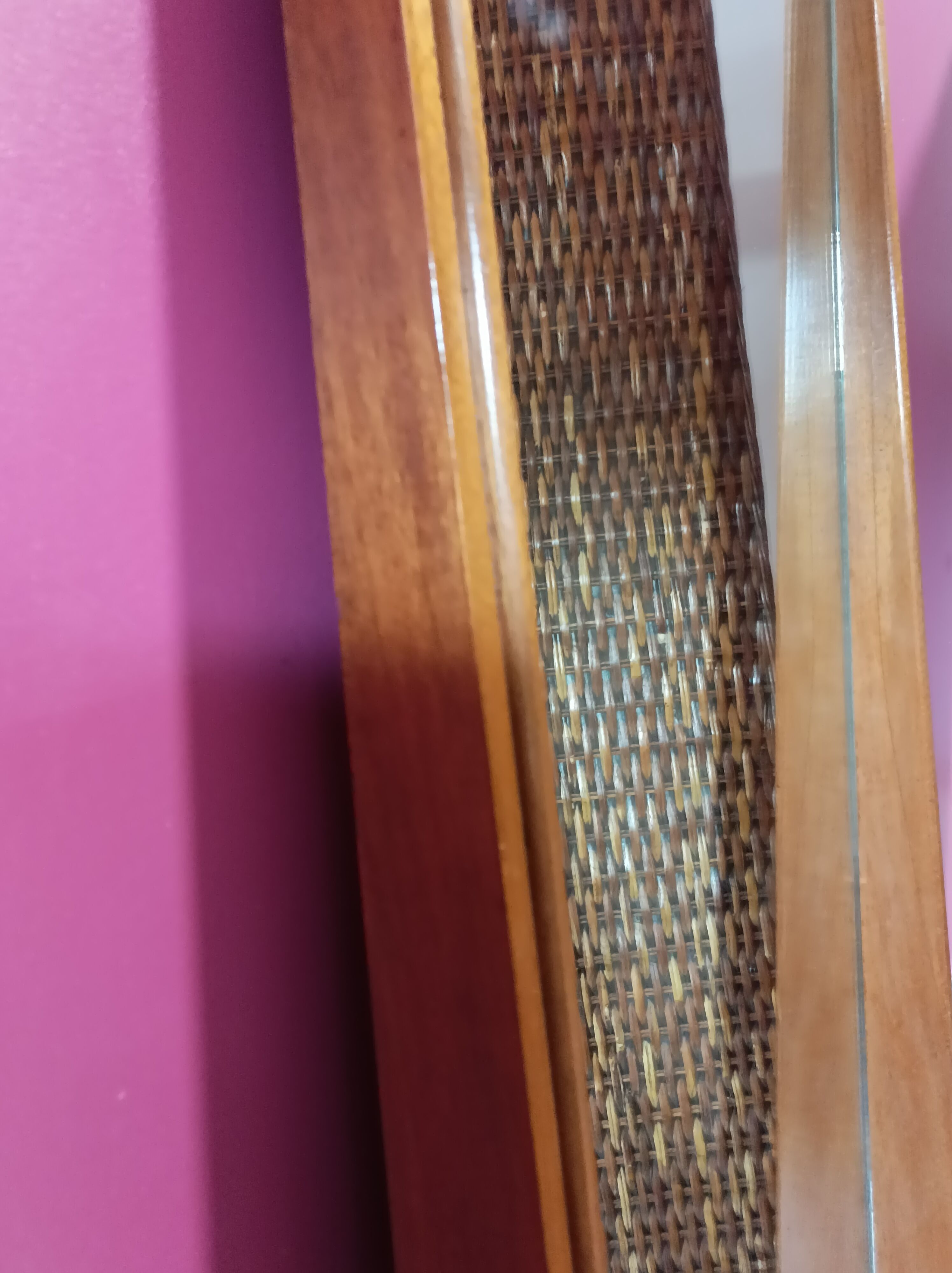 Scandinavian entrance mirror from the 60s 42x117cm