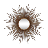 Mirror sun gold metal Chaty Vallauris 85x24cm