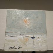 Peinture huile marine Piet van Ost