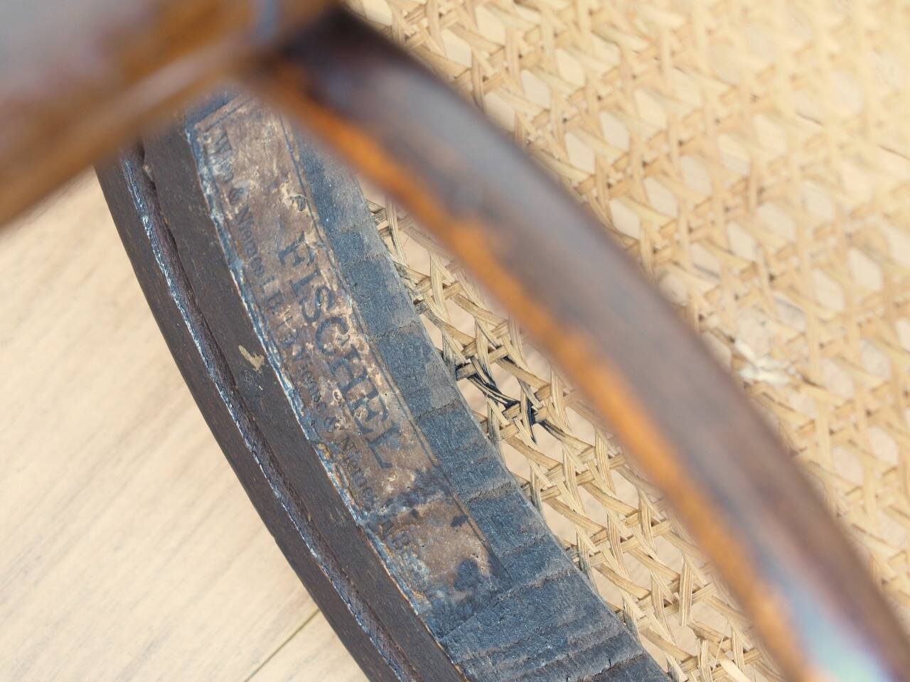 FISCHEL high cane bar stool