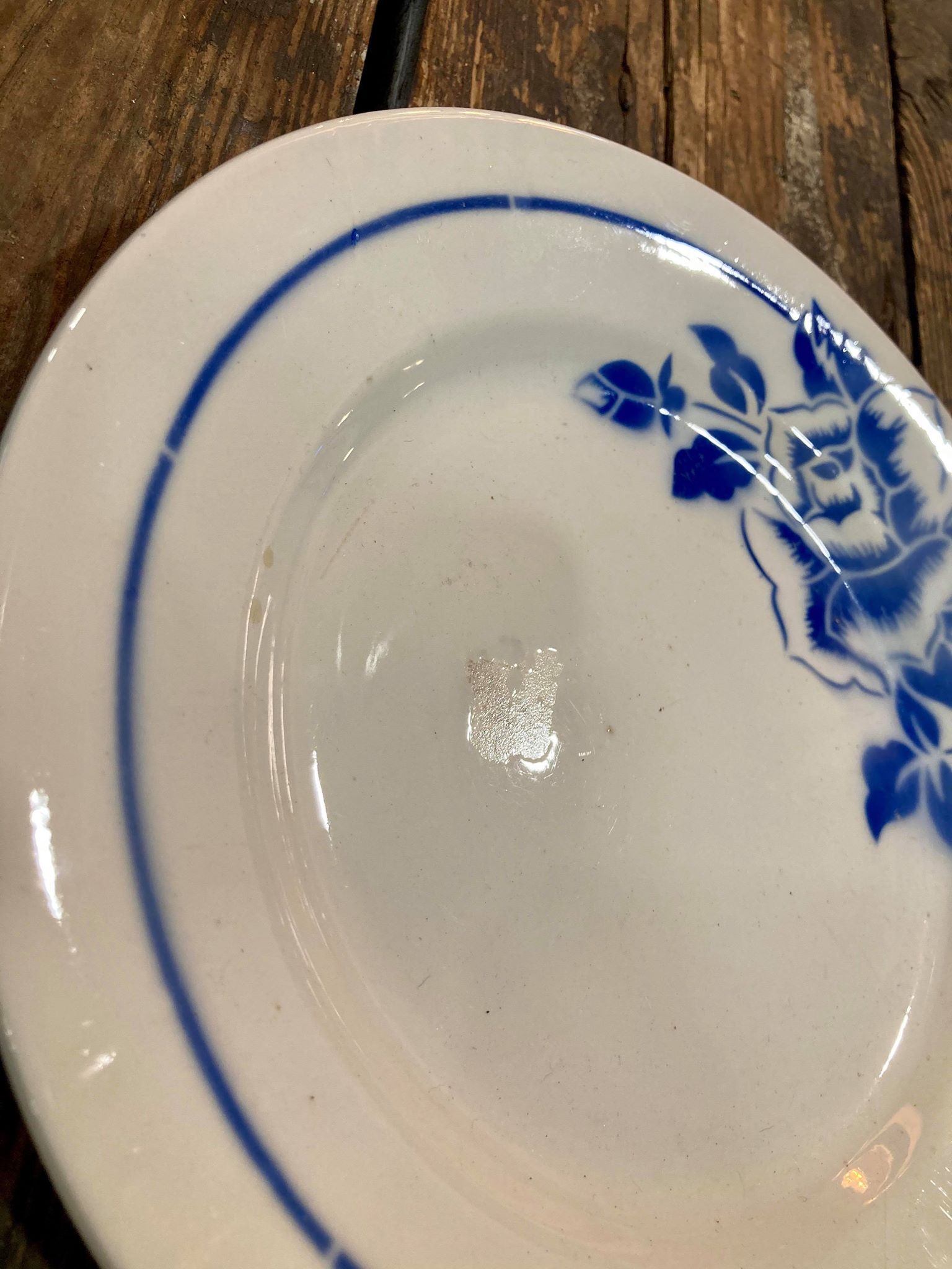 Blue Digoin Sarreguemines Plates