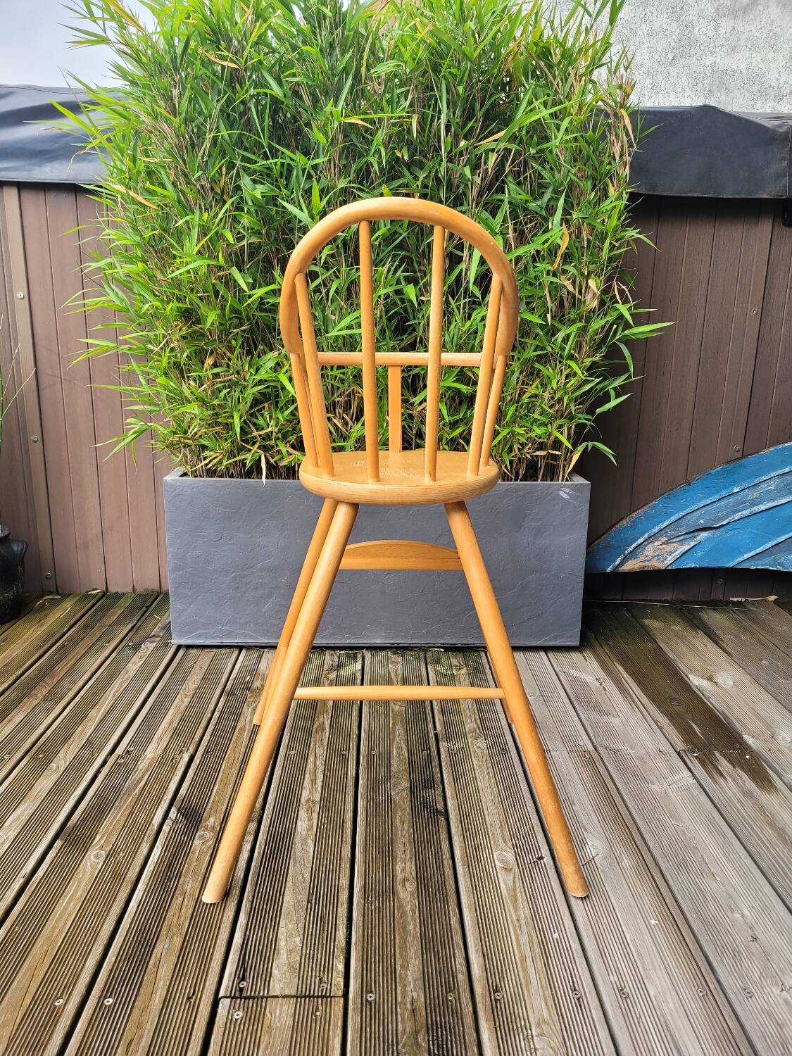 Ikea Gulliver high chair in curved beech