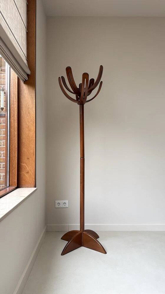 Vintage wooden ‘Cactus’ coat rack by Pallavisini