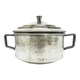 Art Deco sugar bowl, silver-plated brass, Poland, 1930s