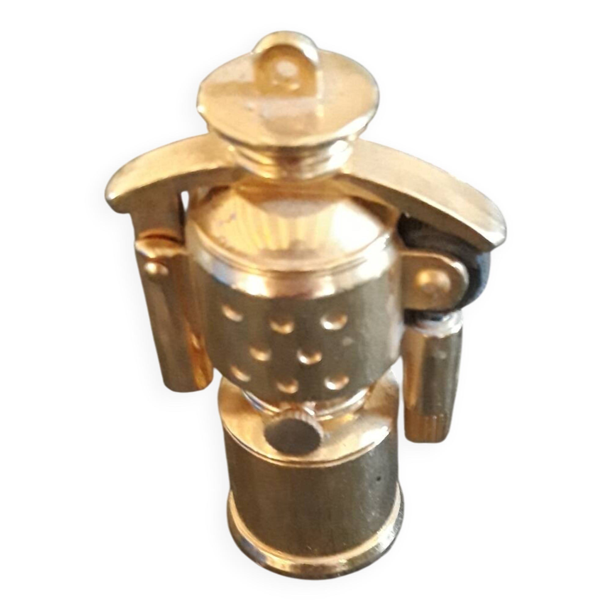 Old small golden storm gasoline lighter
