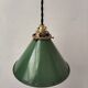 Enamelled sheet metal cone suspension