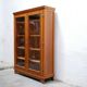 Armoire bibliothèque vitrée vintage en bois