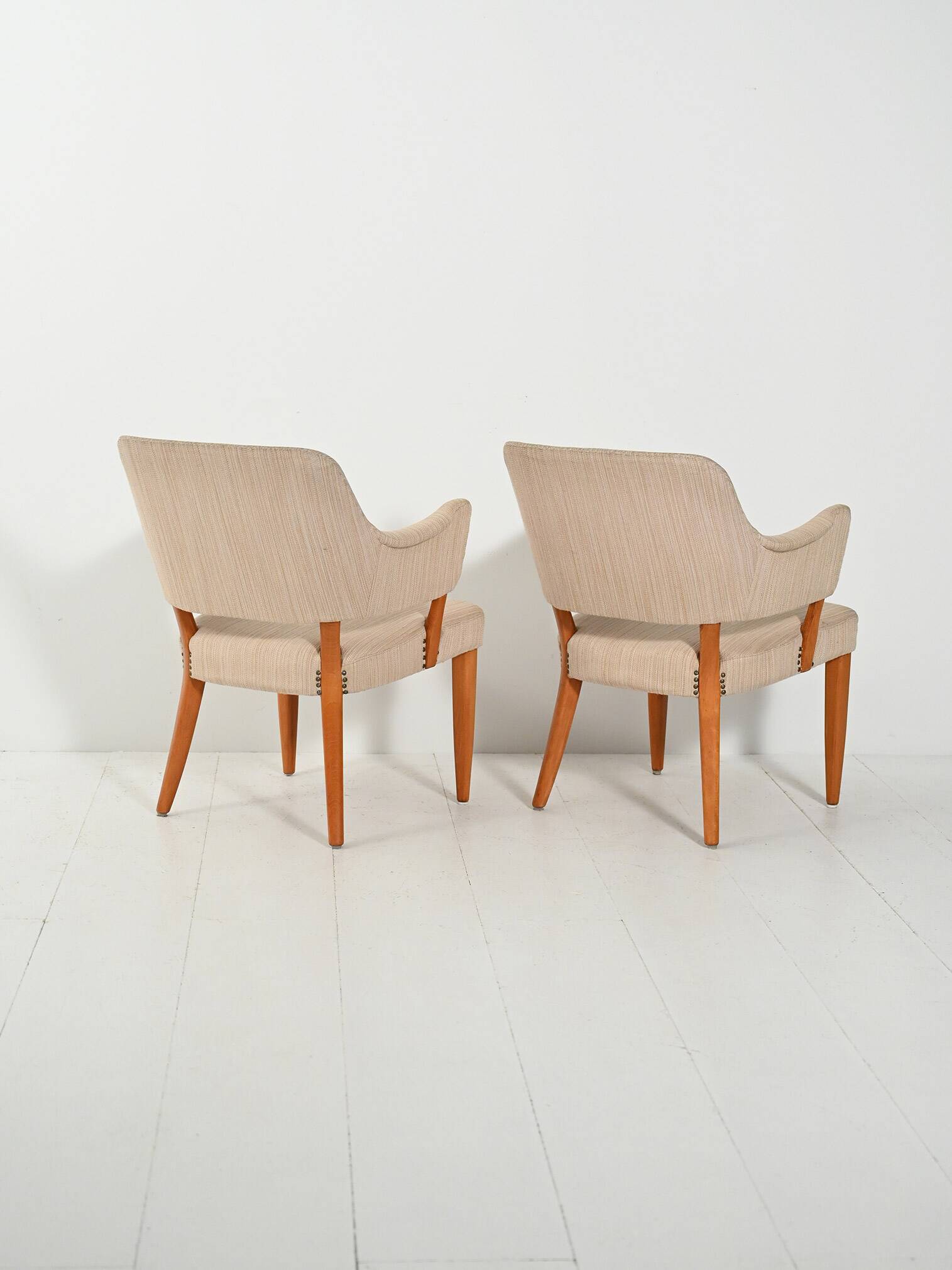Pair of Swedish “Lata Greven” armchairs by Carl Malmsten