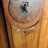 Pair of 19th-century walnut burl doors