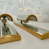 Pair of mirrored sconces by Dekundt, Belgium, 1980s (model 1620-114)