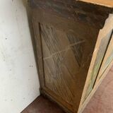 Small flemish style counter in patinated fir, 20th century