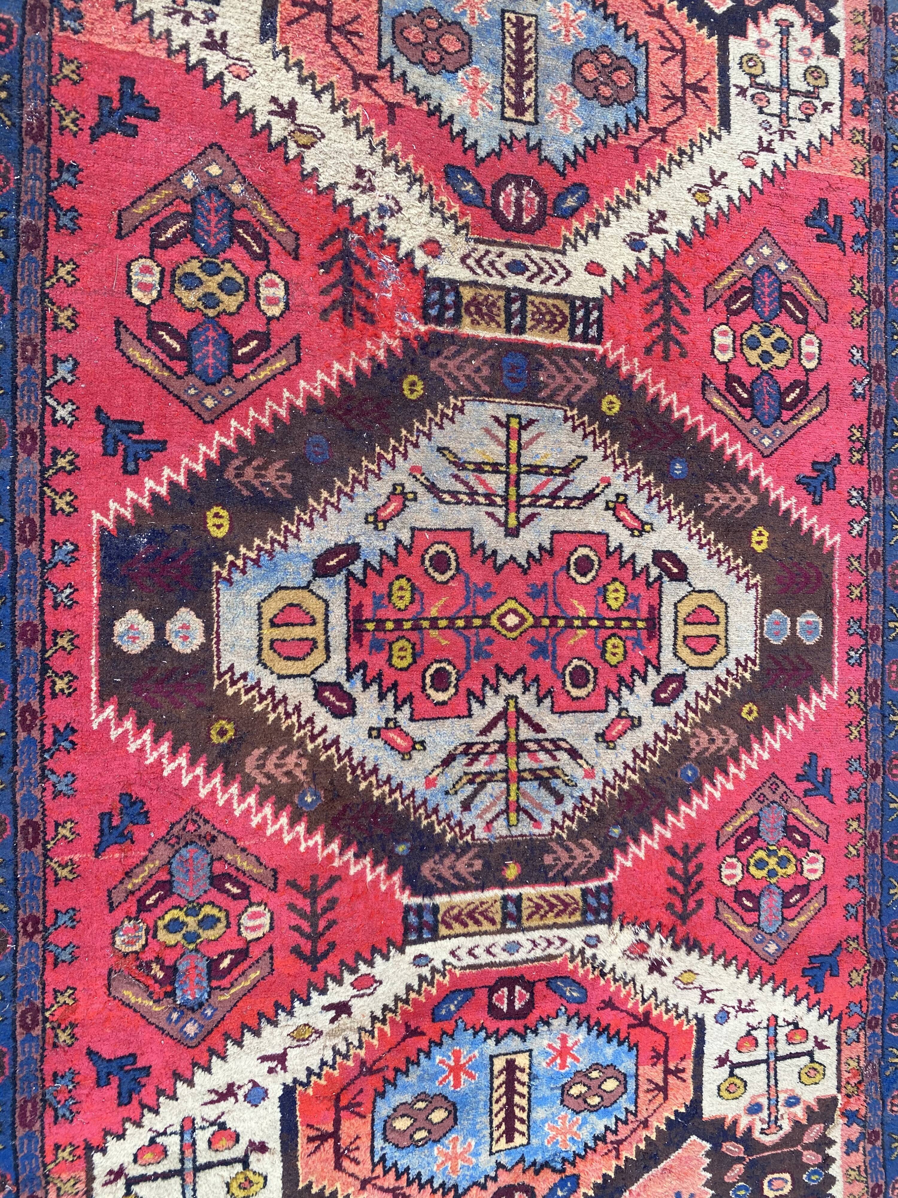 Handmade Vintage Caucasian carpet 116x185 cm