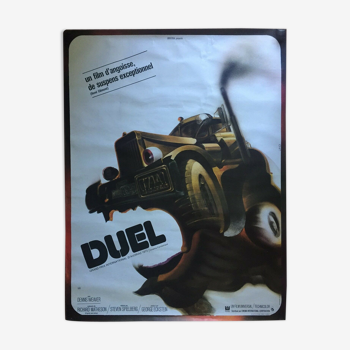 Affiche cinéma "Duel" Steven Spielberg, 1971