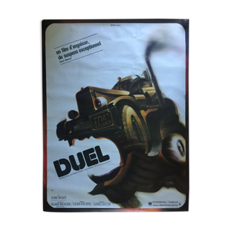 Affiche cinéma "Duel" Steven Spielberg, 1971