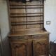 Antique Vendée dresser in solid elm by artisan Chaillou Hermouet.