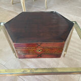 Boite ancienne en bois verni