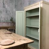 Old wardrobe, aged white patina