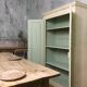 Old wardrobe, aged white patina