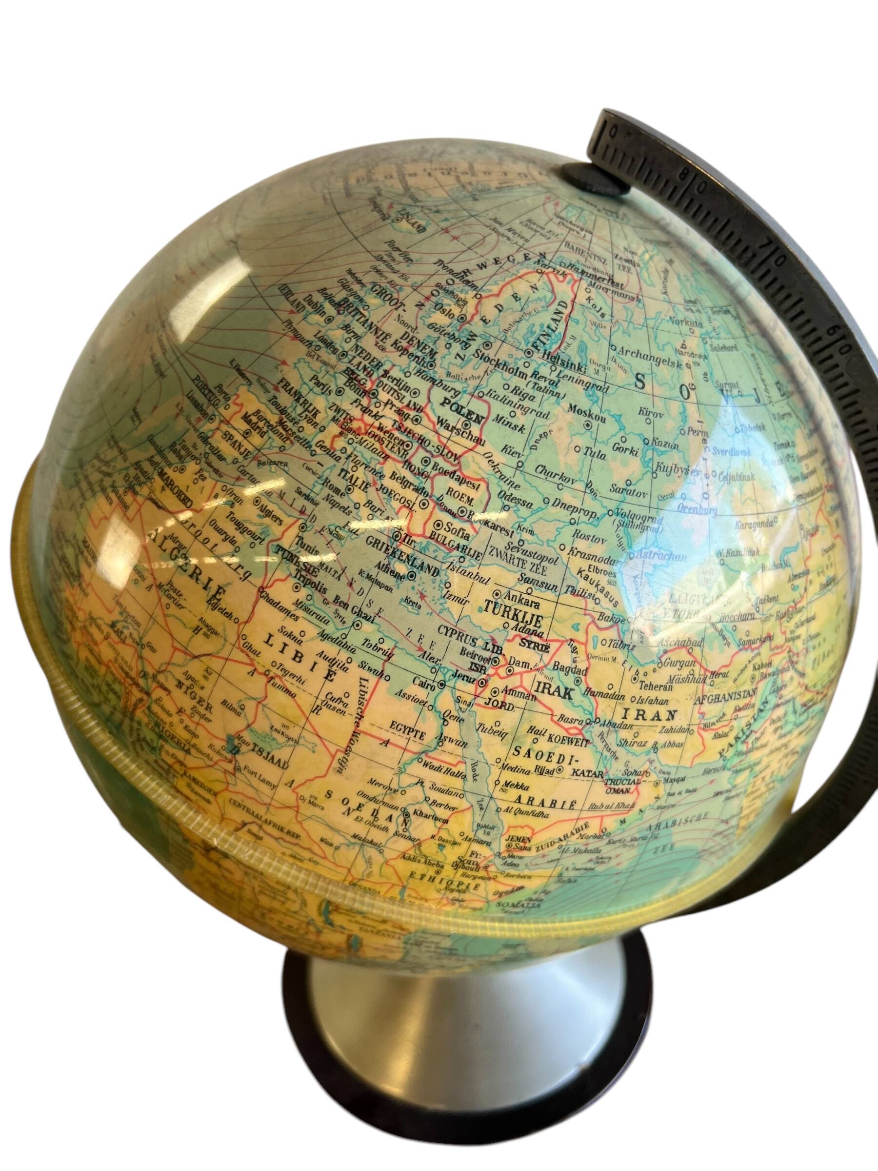Globe vintage avec lumières GDP 1965 Globe